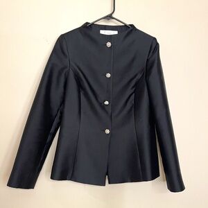 Vintage Oleg Cassini 100% Silk Jacket size 8